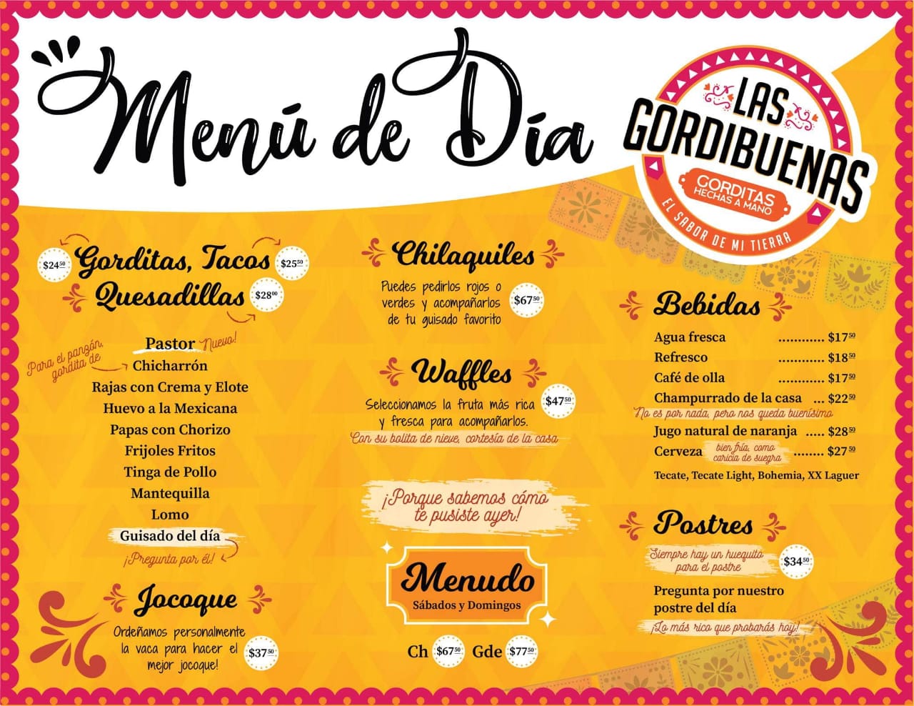 Carta de LAS GORDIBUENAS — página 1